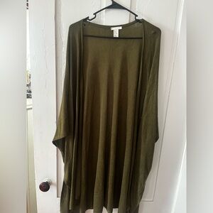 Olive Green Kimono Cardigan